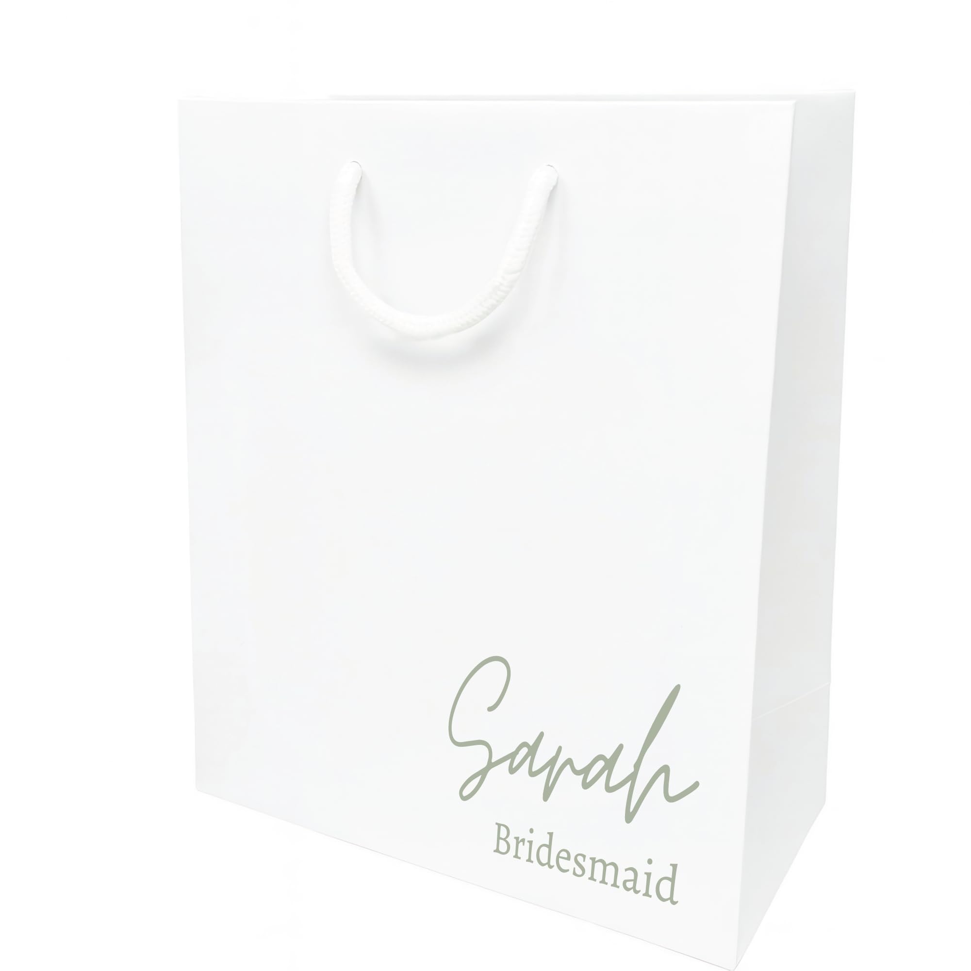 COOKIES AND KOALAS Bridesmaid Gift Bag Decal White Small 20x24x10cm
