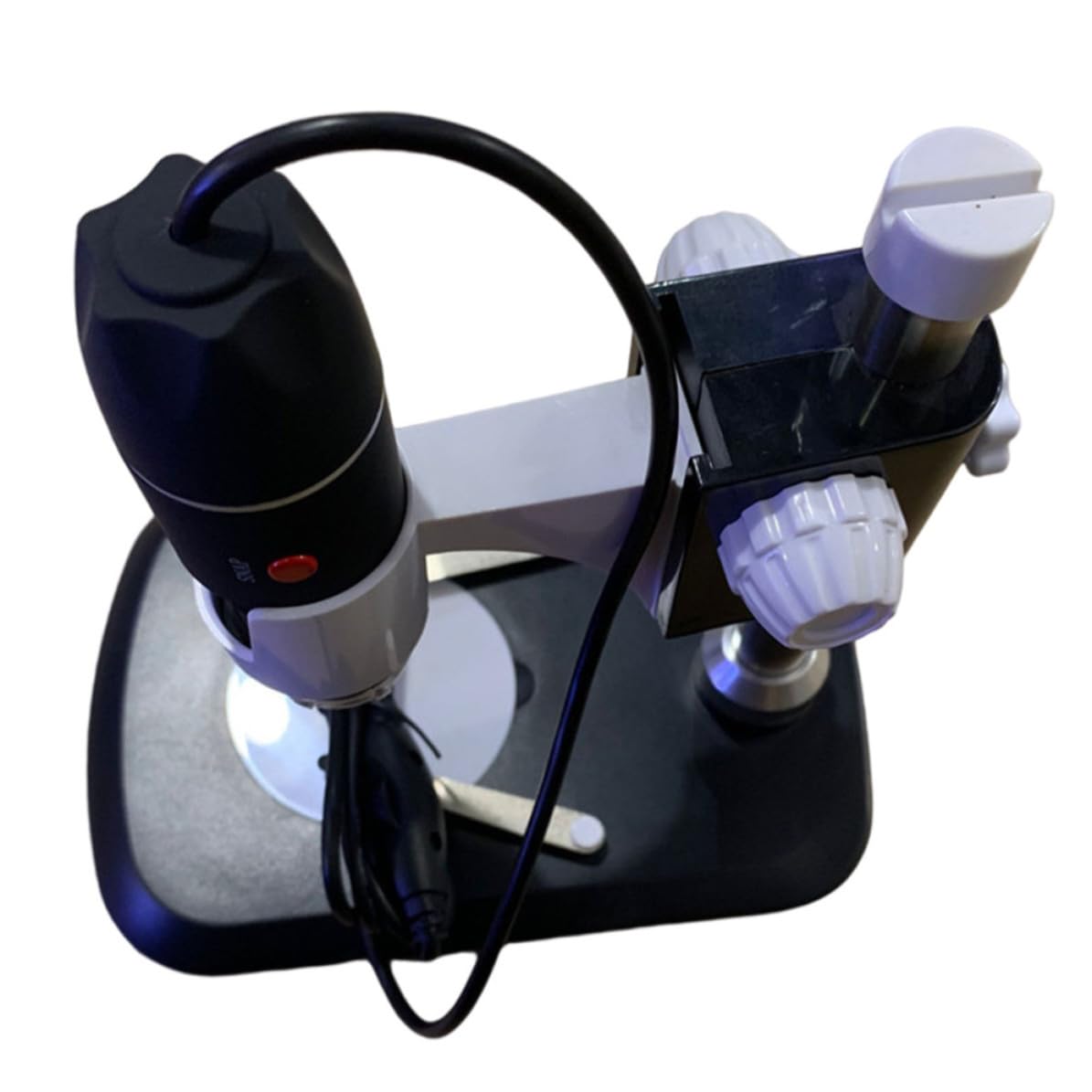 Microscopio Portatile Digitale 1600x, Microscopio Elettronico USB in Abs Nero, per Calligrafia e Gioielli, per Appassionati e Intenditori