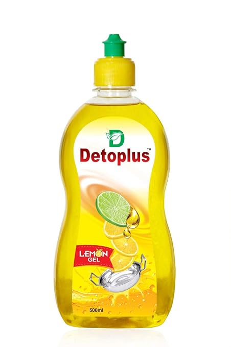 Detoplus Dishwash Liquid Gel Lemon 500 ml (500ml)