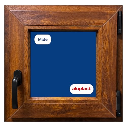Nueva versión 2025 – Ventana PVC Reforzado 500x500 Roble Dorado Oscilobatiente Derecha | Mate