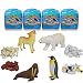 Assorted 4pcs/set of Ukenn 3d Polar Life Animal Puzzles Diy Arctic Wolf Penguin Walrus Polar Bear Models Kids Educational Toy 2666