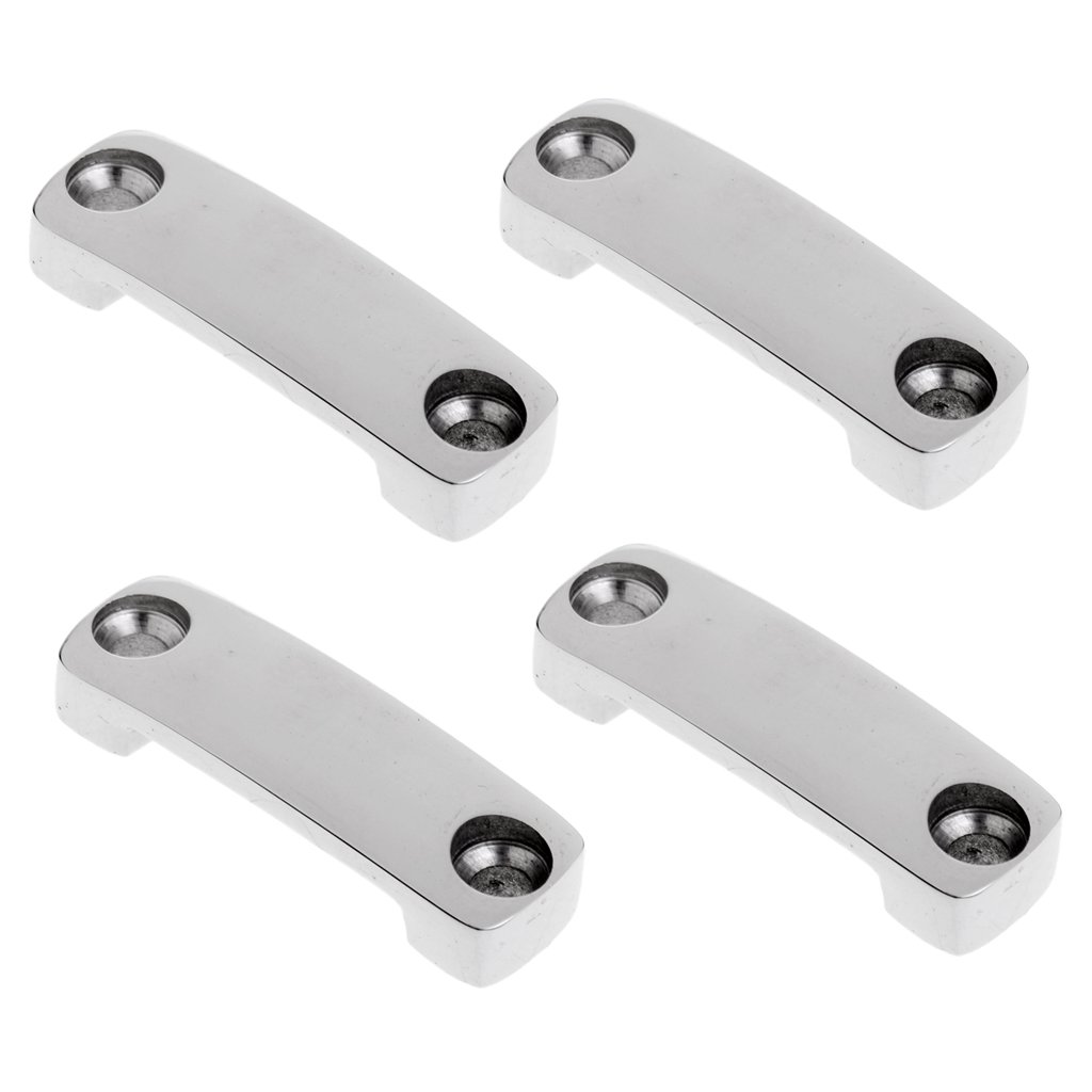Buy perfk 4 x 316 Stainless Pad Eye Straps, Kayak Deck Loops, tie