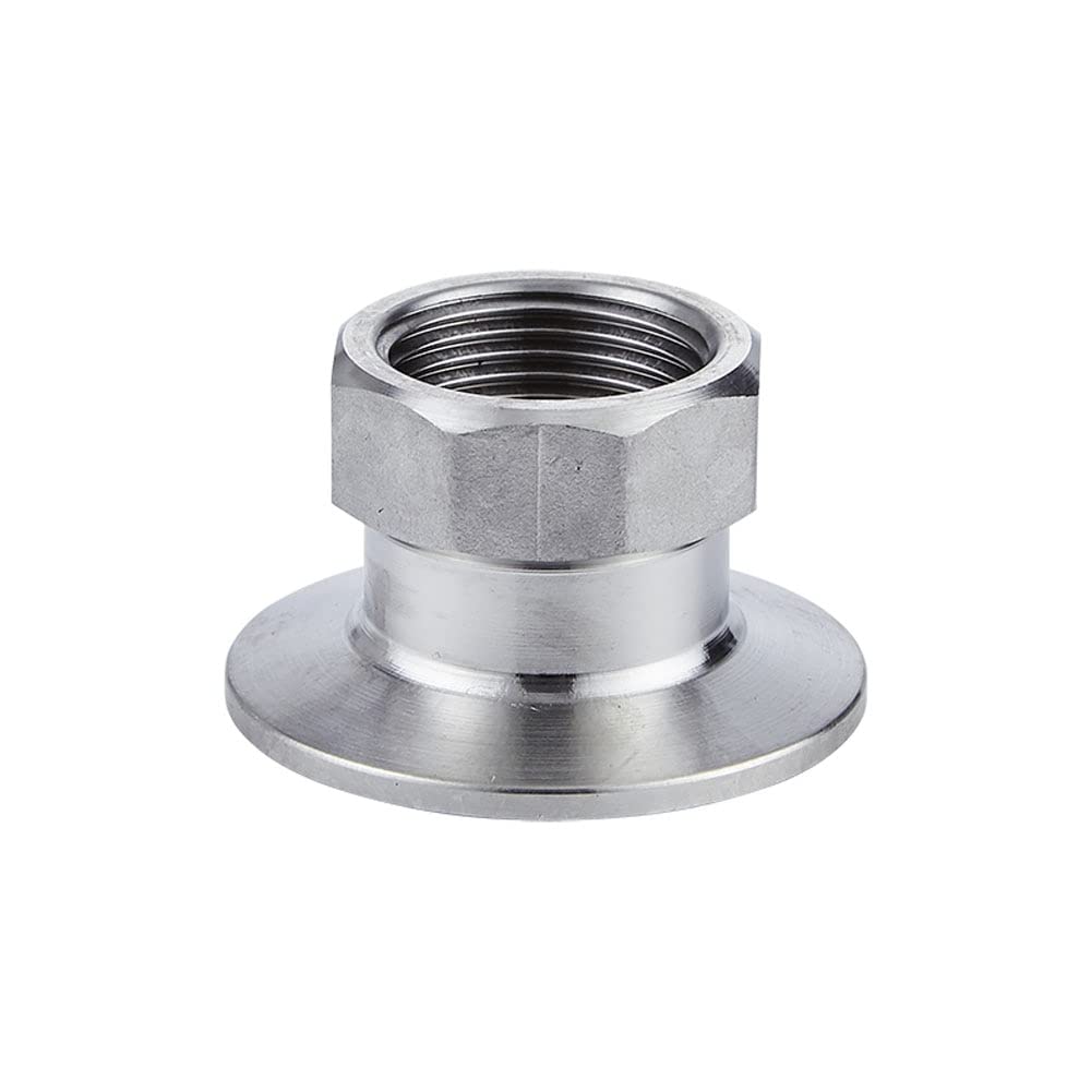 Sxjy Women's One Color 1Pc Sus304 Stainless Steel Bspt Coupler For Homebrew - 1/2" To 2" Tri Clamp Fittings - Sanitary Grade For Food(Dn32 K64mm 304)