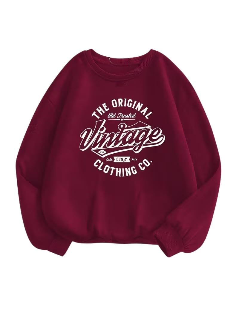 Women Oversized Casual Loose Fit Winter Wear Sweatshirt | Soft Warm Winter Pullover | Fleece Crew Neck Sweatshirt for Women & Girls-image-6