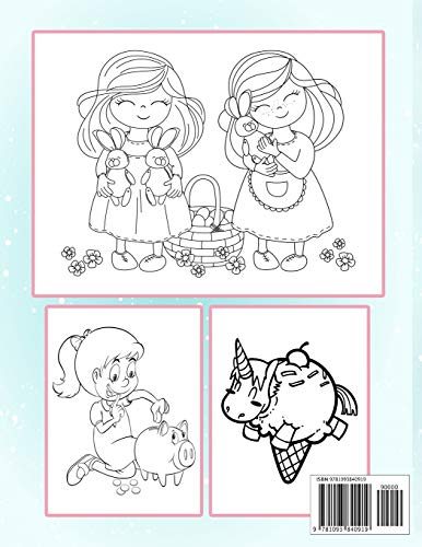 Coloring Book for Girls: Coloring Book for Girls:The Really Best Relaxing Coloring Book For Girls,40 Inspiring Designs; Beginner-Friendly Empowering ... unicorn, Dog,bunnies..great gift for girls) image 4