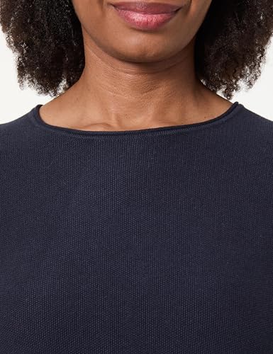Tom Tailor Damen Strickpullover mit Rundhals, 10668 - Sky Captain Blue, M – Ansicht 2