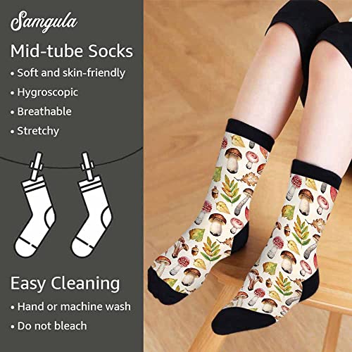 Image of Crew Socks for Woman Size 6-8 Tropical Wildlife Bright Teal Girls Socks