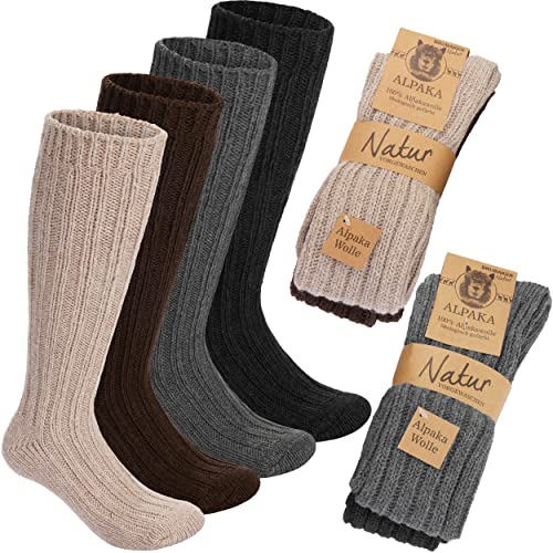 BRUBAKER 100% Alpaca Wool Socks