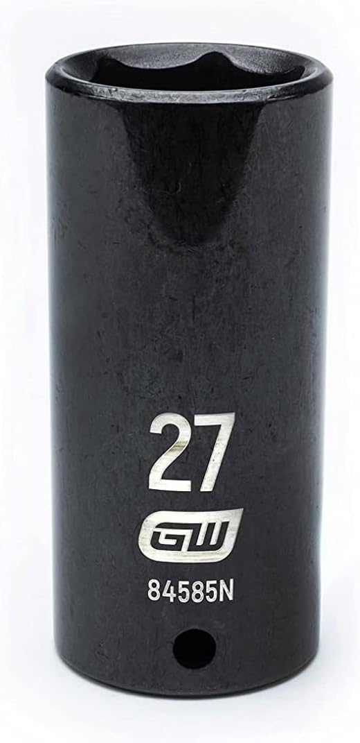 GEARWRENCH 1/2" Drive Deep Impact Metric Socket 27mm, 6 Point - 84585N