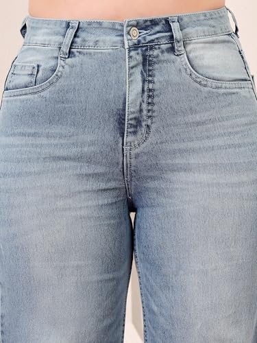 Image of Miss Chase A+ Women's Bootcut High Rise Stretchable Denim Jeans