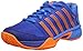 K-Swiss Hypercourt EXP HB, Zapatillas, Azul/Negro/Naranja, 35.5 EU