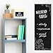 Wallies Peel & Stick Vinyl Wall Decals, Frilly Chalkboard Wall Sticker, Includes 1 Chalkboard Sheet Preprinted With Floral Motif