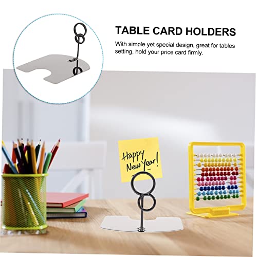 Ciieeo 5Pcs Price Tag Clip Plastic Clothes Hangers Sign Holders For Table Top Table Top Display Stand Metal Hangers Mini Place Holders Plastic Sign Clips Card Display Stand Price Display #TOP3