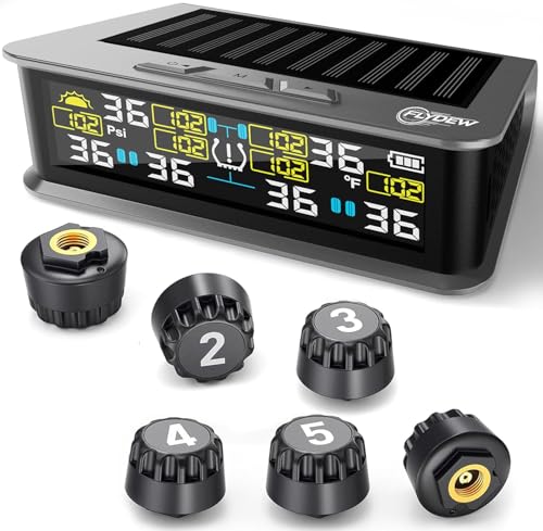 6-Wheel RV TPMS with Solar Charging