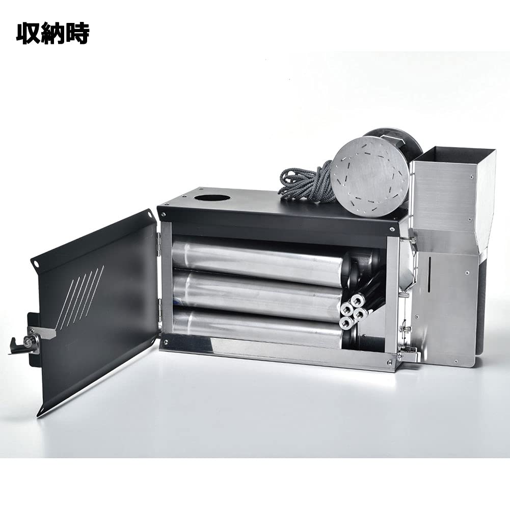 UNIFLAME（ユニフレーム）　ペレットストーブ　煙突ガード＆収納バッグ付き 2024年生産終了：UFペレットストーブ - ユニフレーム アウトドア