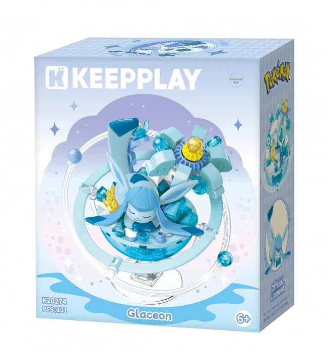 Pokémon Dessert Building Blocks Toy Set | Keeppley | Lego Compatible | Simplified Chinese | 15+ Years | Glaceon — image 1
