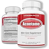 Acnetame Acne Pills- Vitamin Supplements for Acne Treatment- Natural Clear Skin from Hormonal Cystic Pimples- Oily Skin Vitamins Pill for Women, Teen, Men, & Adults 60 Tablets