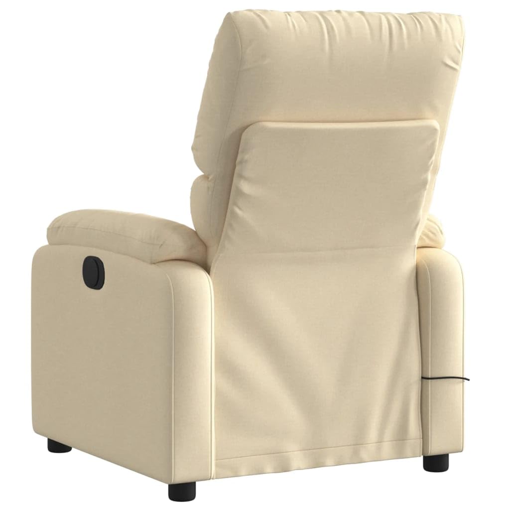 Sillón de Masaje Eléctrico con Mando a Distancia, Funda de Tela Transpirable, Sillón para Salón y Oficina en Casa para Relajarse (Empuje eléctrico hacia atrás)