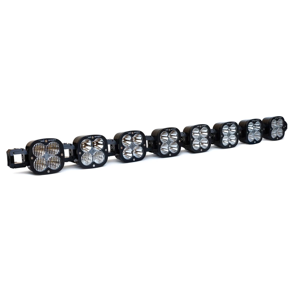 Photo 1 of Baja Designs XL Sport LED Linkable Light Bar Kit with Links, Rock Guards - Universal Fit, 208w (8 XL LED)