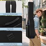 GLEAM Acoustic Guitar Gig Bag - 0.35 Inch Thick Padding Fit 39-41 Inch Guitar Waterproof Black with Hanger Loop