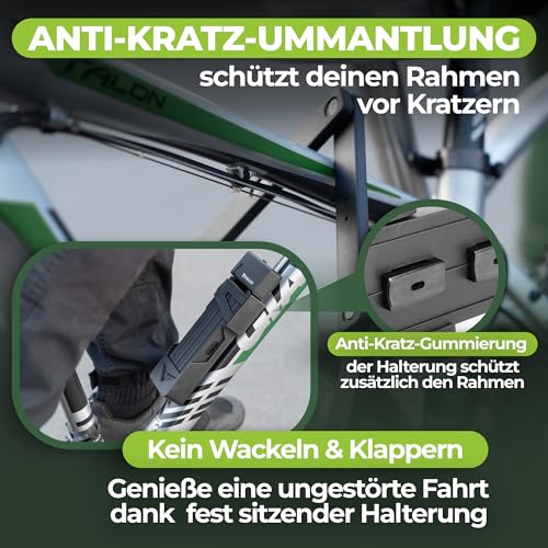 Antivol pliable pour vélo rigide inoxydable au design compact et robuste - 3