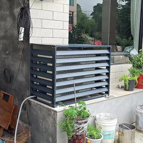 Écran de confidentialité pour cacher un compresseur de clim