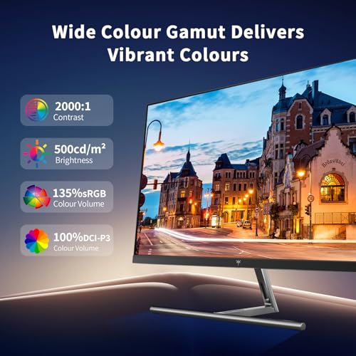 Image of KTC 5K Monitor 27 Inch: Dual Mode 5K (5120x2880) @60Hz / 2K@160Hz Computer Monitor, 99% DCI-P3, 100% sRGB, ΔE＜2, Type-C 65W, HDMI & DP, HDR400, Compatible with Mac mini, H27P3