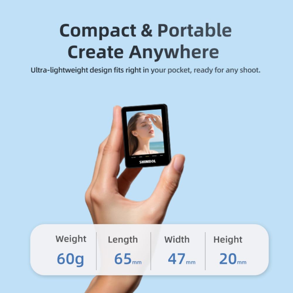 Amazon.co.jp: SHIMBOL Vlogセルフィーモニター画面 CP5 Mini 2 iPhone