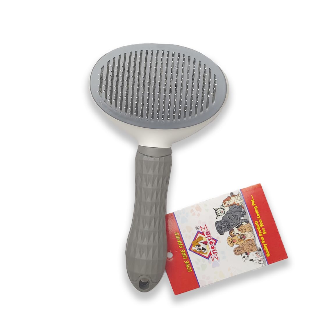 Nootie Cleaning Slicker Brush | Grooming Comb for Dogs & Cats | Gently Removes Loose Undercoat, Mats & Tangled Hair | De-shedding Dog & Cat Comb | (Colour May Vary) (B0CJJVSGS3) Amazon Price History, Amazon Price Tracker