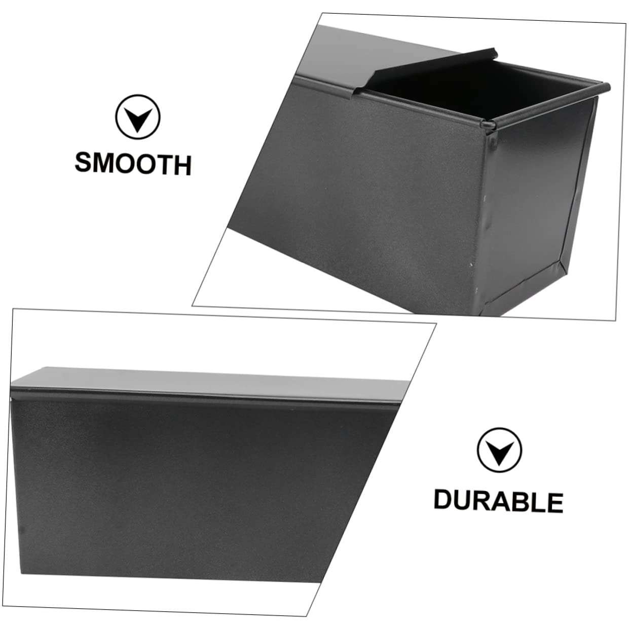 900g Moule à Pain Non Stick Pour Toast Boîte De Cuisson Pratique Avec Couvercle Outils De Pâtisserie Pour Cuisine