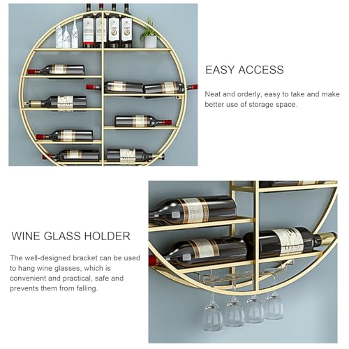 Support mural de bar compact pour ranger vos bouteilles sans encombre