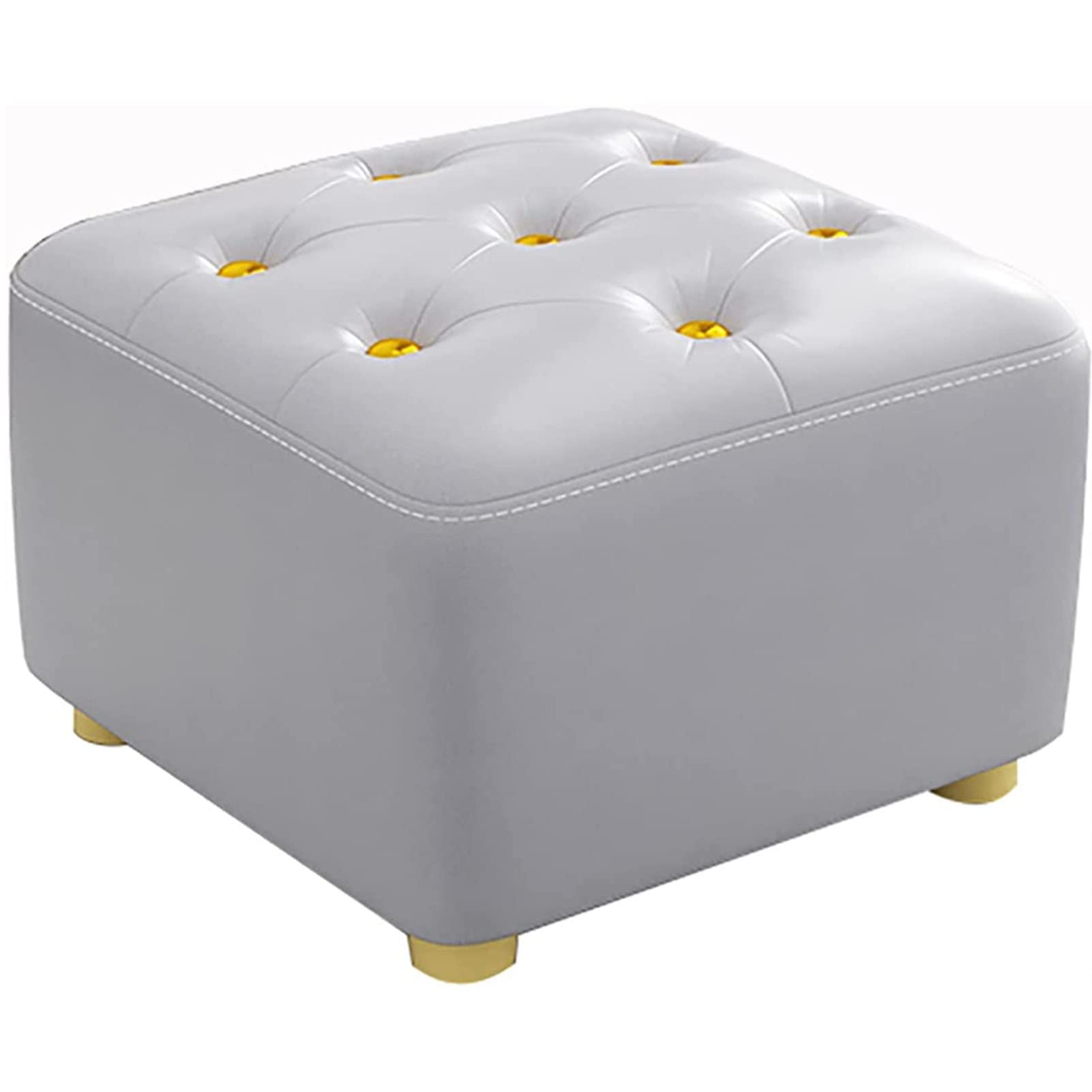 Tabourets petit repose-pieds gris pour coin lecture et chambre