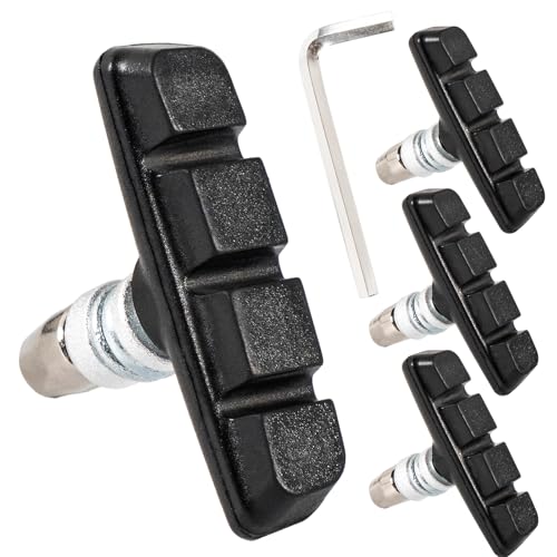 Image of Chooee Bike V-Brake Pads, Bicycle 70mm Brake Blocks Set, 2 Pairs Universal Brake Shoes