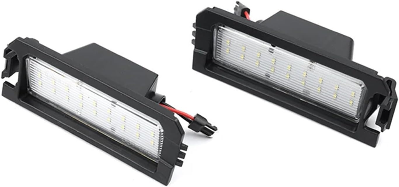 Compatible with Kia Optima/K5 Gen5 DLS 2021+ LX/LXS/GT-Line/EX/GT Full White Canbus Led License Plate Lights Auto Parking Tag Lamps Kit