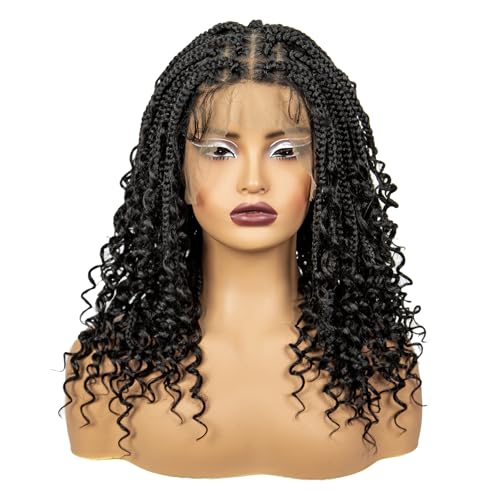 A ANYTIME Qiyu 18" Short Knotless Box Braided Wigs for