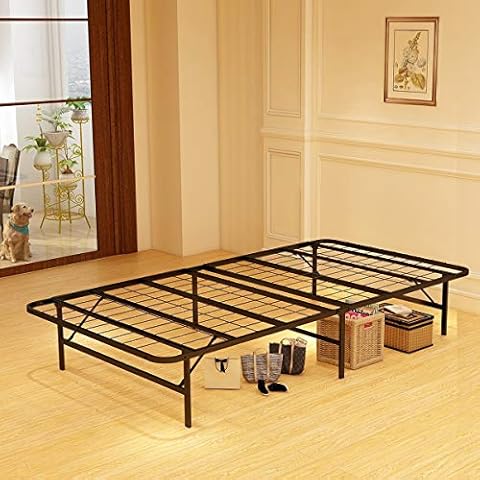 JURMERRY Hourseware 14-Inch Twin Size Mattress Foundation Platform Bed Frame Cover