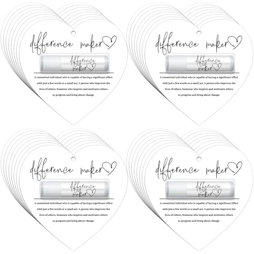 Sacubee 30 Pack Employee Teacher Appreciation Gift Bulk Lip Balm Teacher Employee Staff Team Thank You Gifts Nurse Volunteer Appreciation Party Favors for Women Men Coworker(Cool,Black Gold)