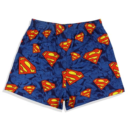 INTIMO DC Comics Superman Boxer Shorts Men's Man of Steel S Shield Logo Lounge Underwear4