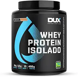 Whey Protein Isolado Doce de Leite Pote 450g – Recuperação Muscular – DUX HUMAN HEALTH