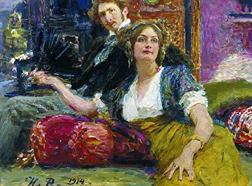 Portrait du poète Sergueï Gorodetski par Il'ya Repin pour une ambiance chaleureuse