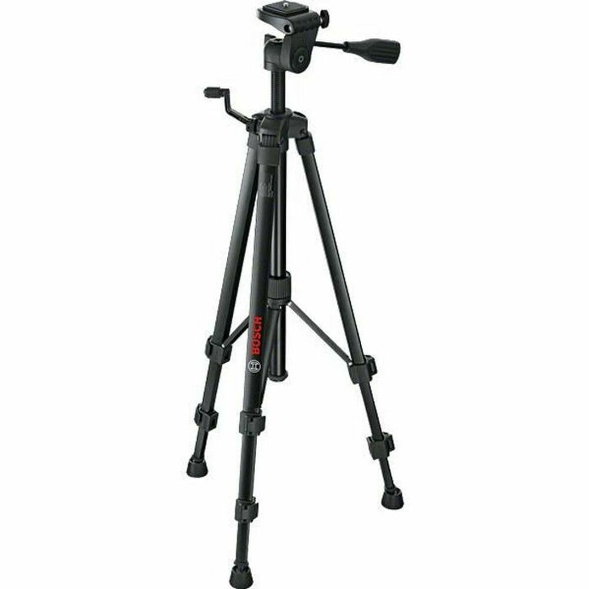 Bosch Professional 0601096B00 Stativ für Laser und Nivellier BT 150 (Höhe: 55-157 cm, Gewinde: 1/4"), Schwarz, 10,8 cm*58,8 cm*11,6 cm