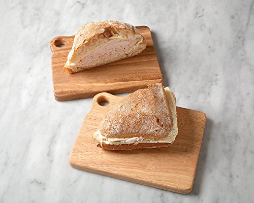 Set 2 tablas rectangular Acacia 19.7x15.2x1.9 cm miniatura 3