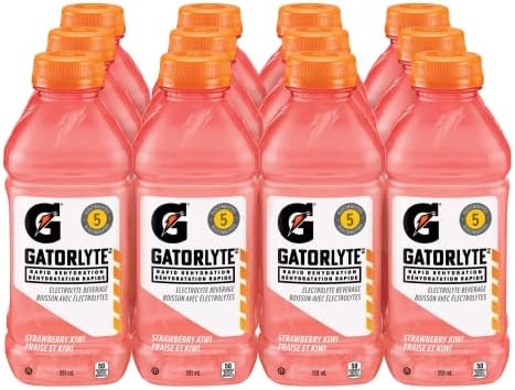 Gatorade Gatorlyte Strawberry Kiwi Electrolyte Beverage, 591 mL B...