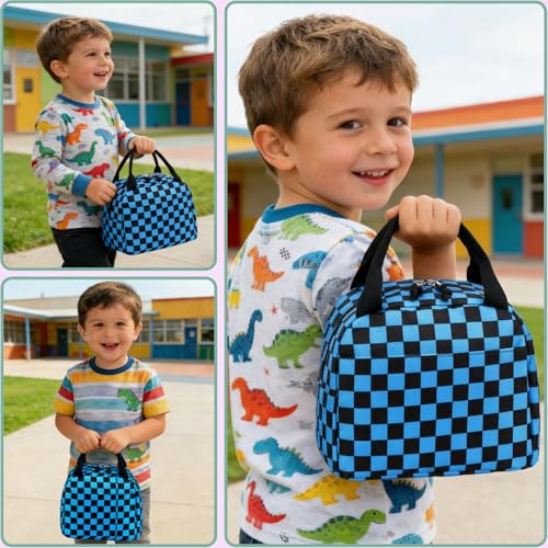 Image of CAMTOP Boys Lunch Box Kids Insulated Lunch Bag Kids Cute Lunchbox for Boys Loncheras Para Ninos
