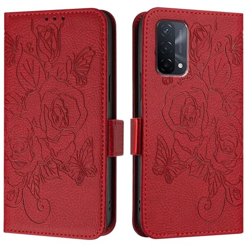 Étui OPPO A54 5G / A74 5G housse portefeuille fine en cuir avec porte-cartes