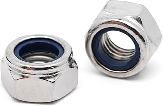 20x Ecrous Frein M2 Inox - Ecrous M2 autobloquant en Acier Inoxydable A2 pour Vis métal, Tige filétée, Boulon filetage métrique, écrou nylstop indesserable DIN 985