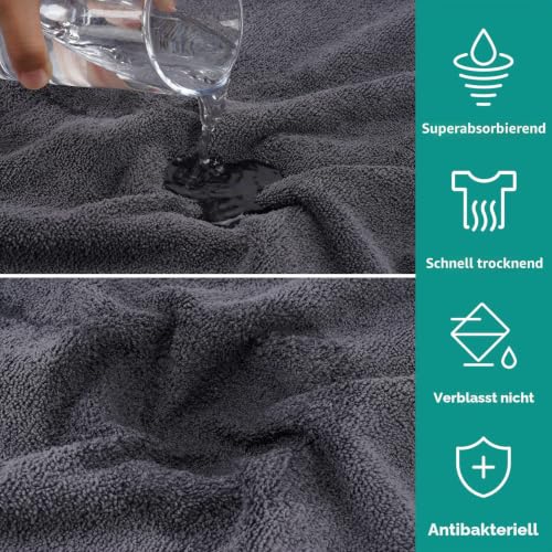 PETTOM Hundebademantel Extra Saugfähig