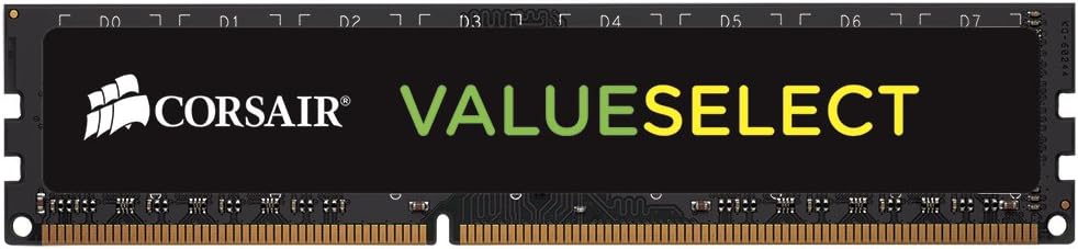 Corsair CMV8GX3M1C1600C11 Value Select 8GB (1x8GB) DDR3L 1600MHz Unbuffered CL11 DIMM 1.35V