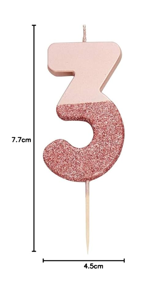 Rosa Guld Glitter Nummer 2 Ljus | Hu00f6gkvalitativ Dekoration Av Rosa Guld Glitter Nummer 2 Ljus | Hu00f6gkvalitativ Dekoration Av