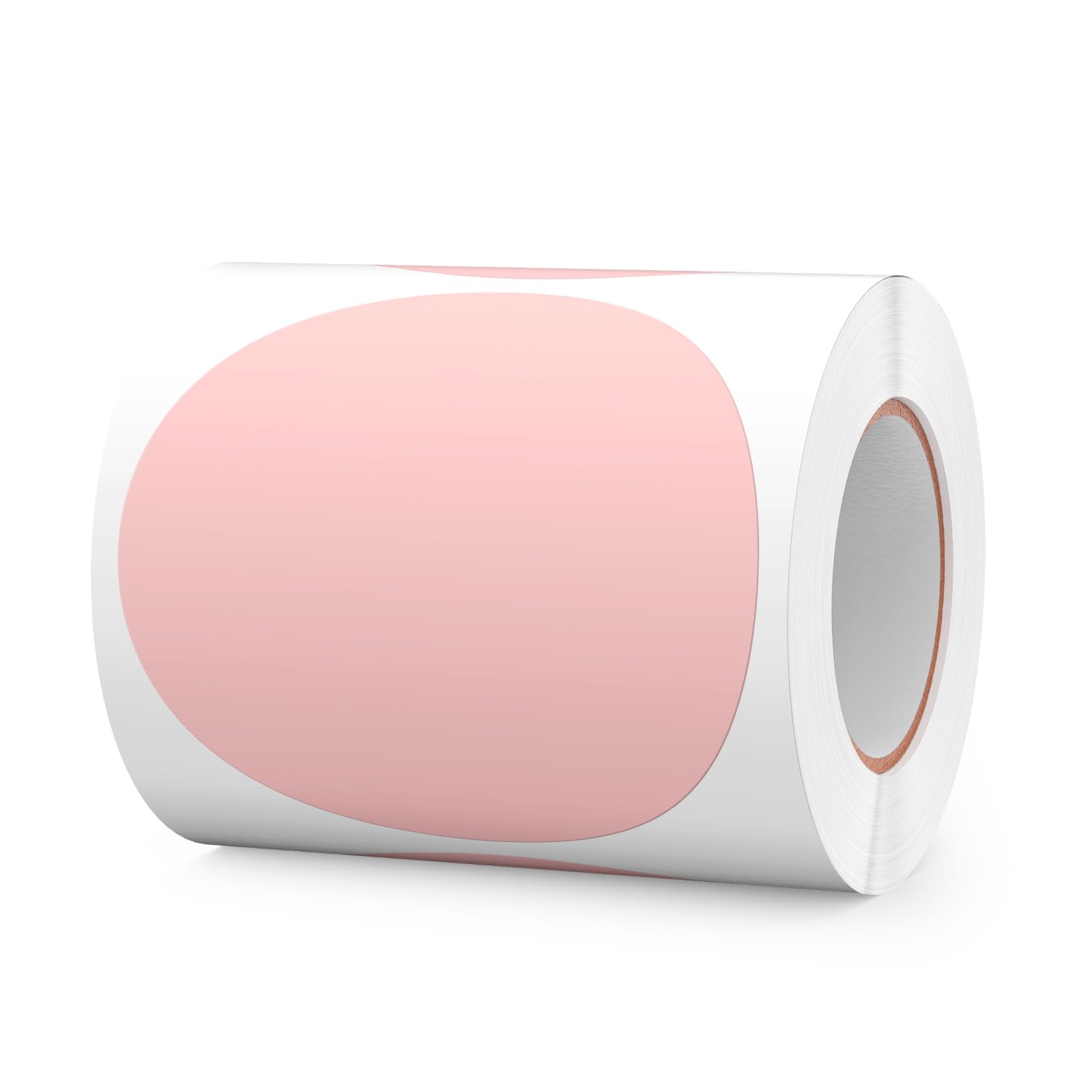 FINDAT 300 PCS Round Stickers 4 Inch Pink Vinyl Circle Floor Dots Sticker Removable Self-Adhesive Colored Large Label Roll for Marking Inventory